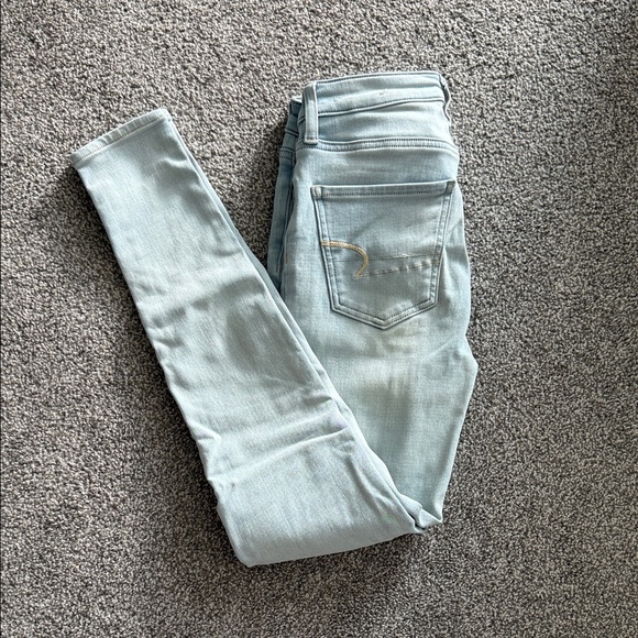 American Eagle Outfitters Light Blue Skinny Jeans - Picture 1 of 10